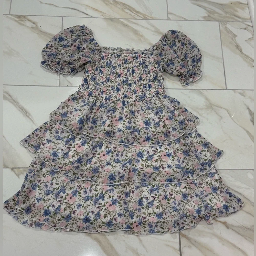 Thirty/Thirty Women’s Floral Puff Sleeve Dress / Size M - Picture 1 of 8